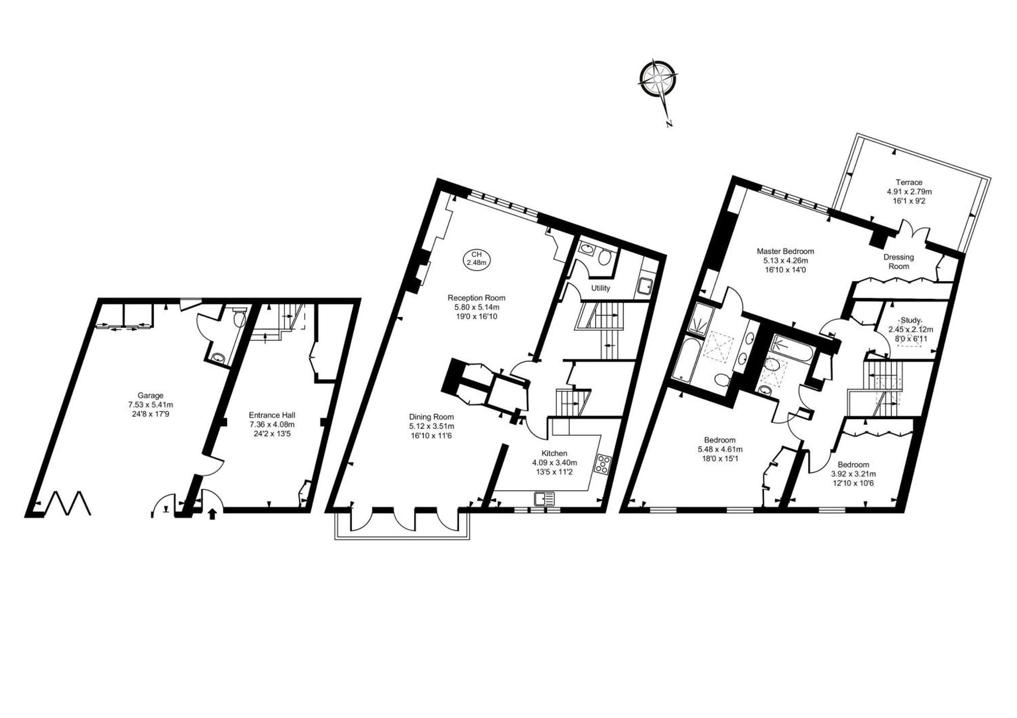 Modern 3 Bedroom Luxury House With Garage In Central London Exterior foto